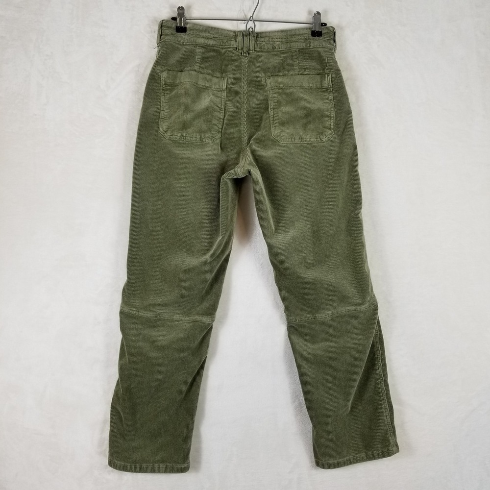 Pilcro Anthropologie Utility Pants Sz 29 Olive Green Corduroy‎ Articulated Knee - Picture 2 of 7